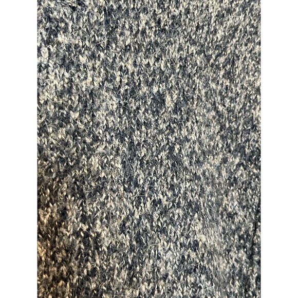 Line The Label Knit Cotton Alpaca Blend Sweater Marled Black Brown V-Neck Small - Picture 5 of 9